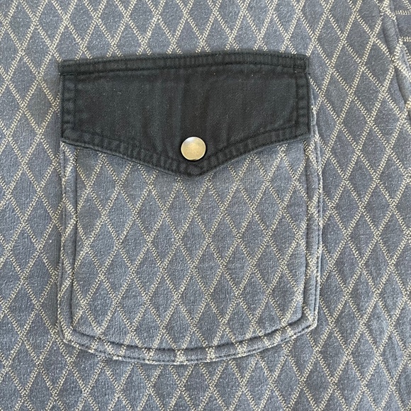 Duluth Trading Co Quilted Quarter Zip Pullover Sweatshirt Jacket Powder Blue 3XL - Picture 5 of 8